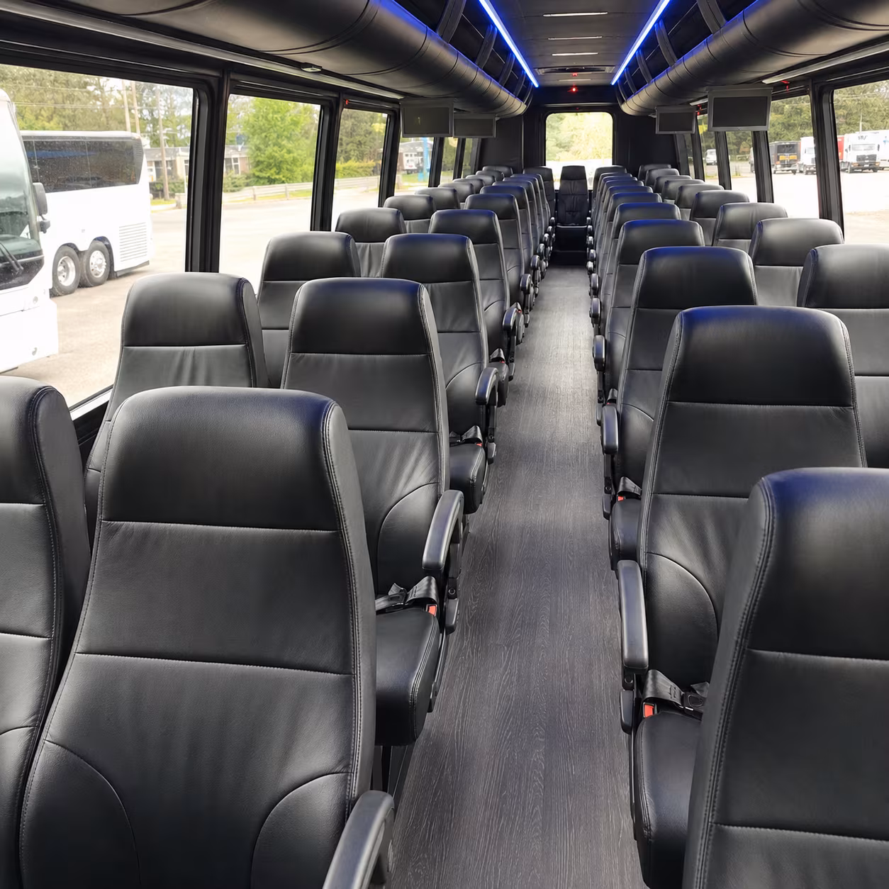 burlington airport transportation onboard seating