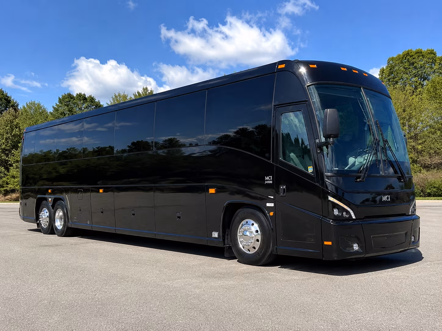 burlington charter bus rental exterior