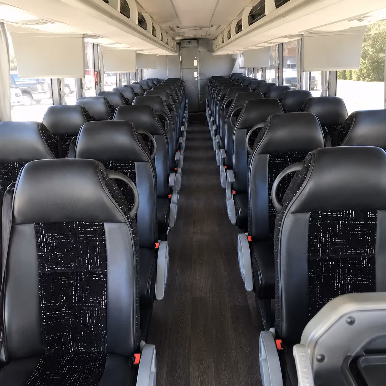 burlington charter bus rental inside