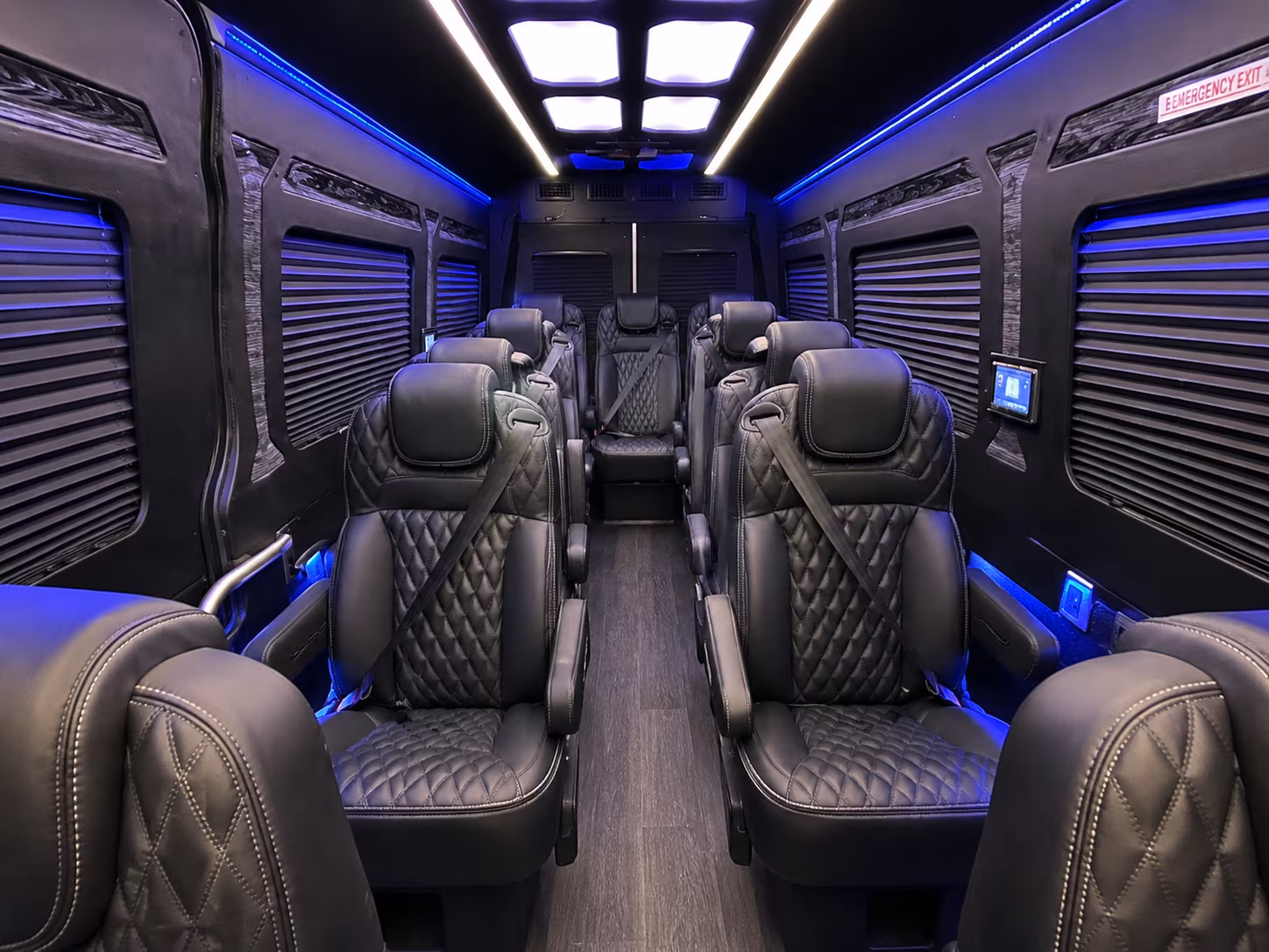burlington private event transportation onboard seating